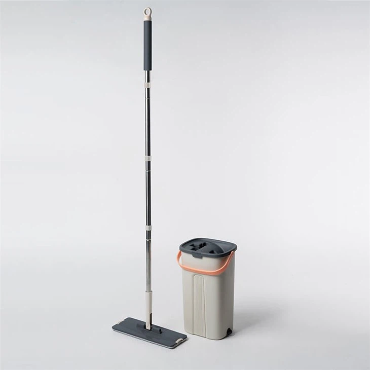 Microfiber Scraping Flat Mop And Bucket Set Wet And Dry Home Floor Cleaning Mop Set best