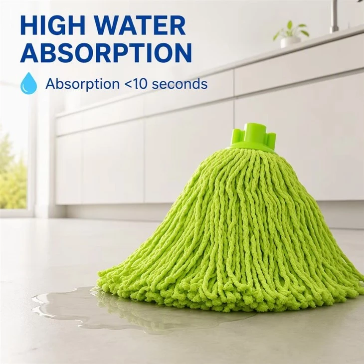 Wet Mop Head Microfiber Twist Yarn Round Plastic Basket Connector suppliers
