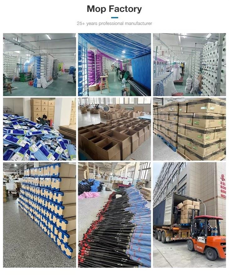 Wet Mop Head Microfiber Twist Yarn Round Plastic Basket Connector price